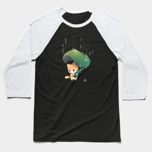 Sad Rain Kitty Baseball T-Shirt